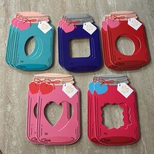 Valentines Day Cards fillable Mason Jar